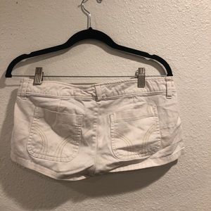 White jean shorts